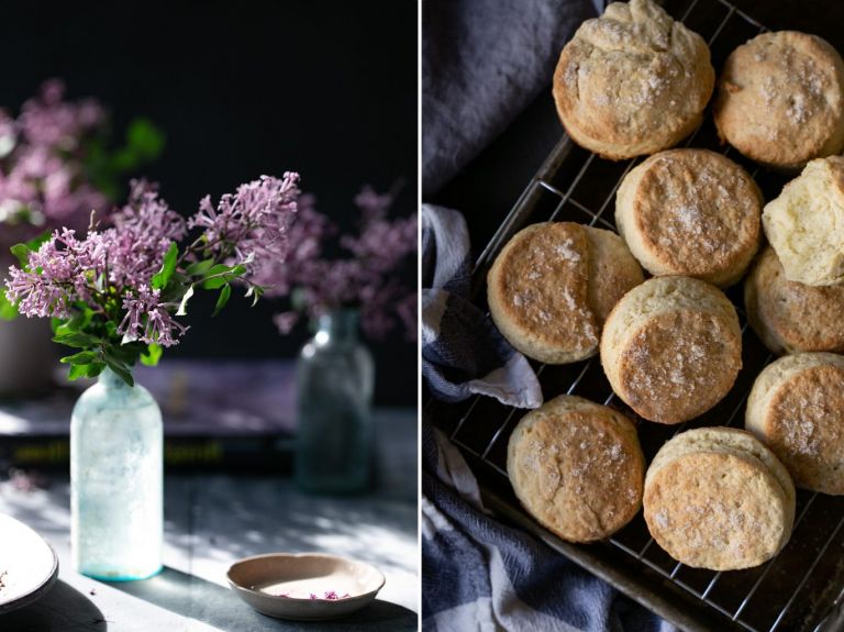 lilacs snd shortcake biscuits